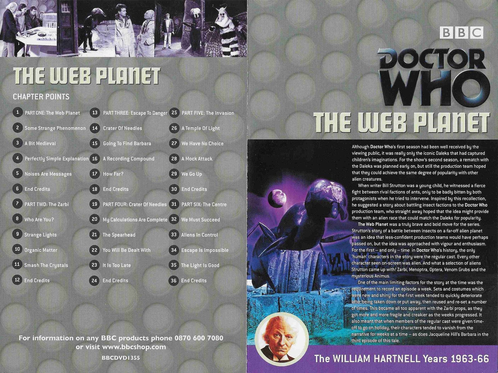 Inserts from BBCDVD 1355